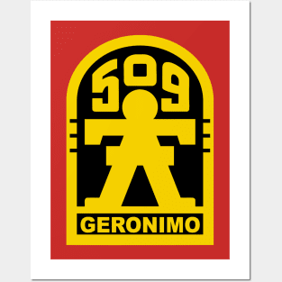 Mod.4 Geronimo 509th Airborne Parachute Infantry Posters and Art